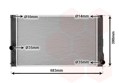 Radiateur Van Wezel 53002608