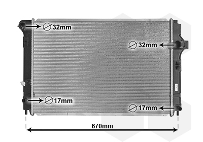 Radiateur Van Wezel 53002700