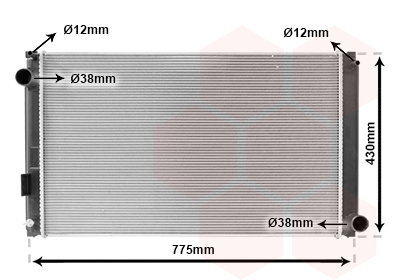 Radiateur Van Wezel 53002748