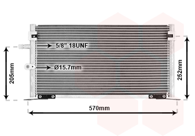 Airco condensor Van Wezel 53005265