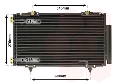 Airco condensor Van Wezel 53005266