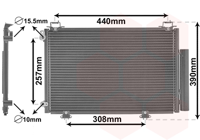 Airco condensor Van Wezel 53005267