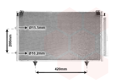 Airco condensor Van Wezel 53005319