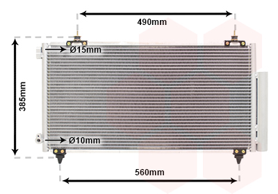 Airco condensor Van Wezel 53005381