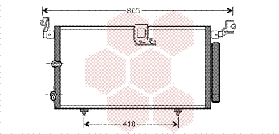 Airco condensor Van Wezel 53005384