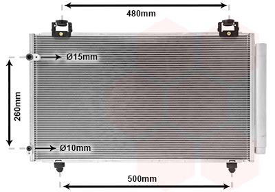 Airco condensor Van Wezel 53005411