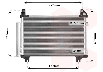 Airco condensor Van Wezel 53005413