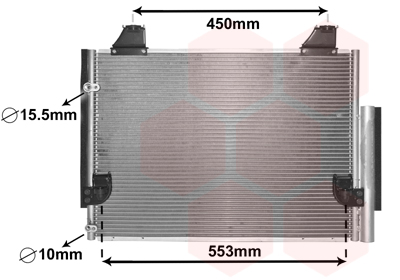 Airco condensor Van Wezel 53005563