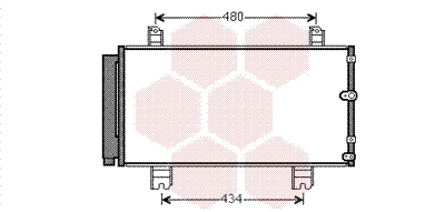 Airco condensor Van Wezel 53005572