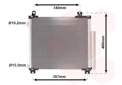 Airco condensor Van Wezel 53005578