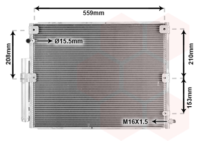 Airco condensor Van Wezel 53005617