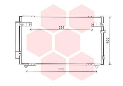 Airco condensor Van Wezel 53005621