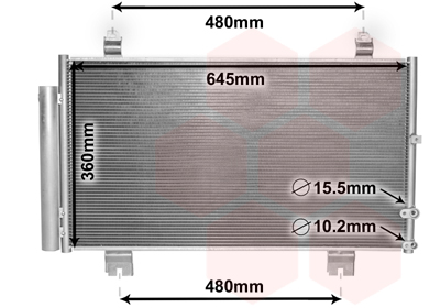 Airco condensor Van Wezel 53005653