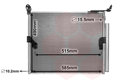 Airco condensor Van Wezel 53005655