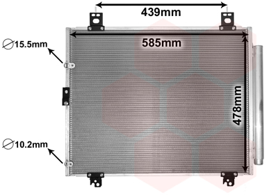 Airco condensor Van Wezel 53005690