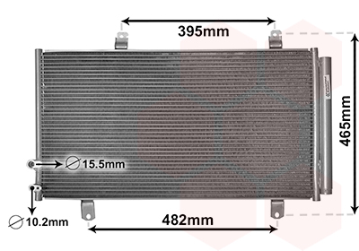 Airco condensor Van Wezel 53005696