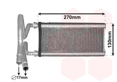 Kachelradiateur Van Wezel 53006706