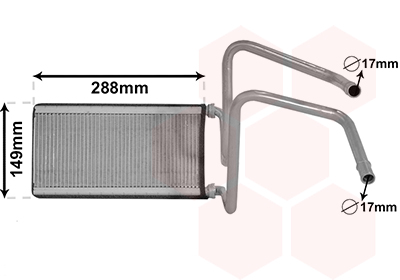 Kachelradiateur Van Wezel 53006714