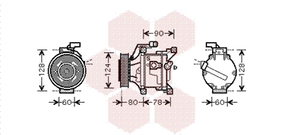 Airco compressor Van Wezel 5300K447