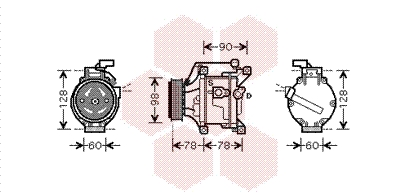 Airco compressor Van Wezel 5300K468