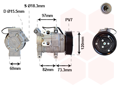 Airco compressor Van Wezel 5300K625