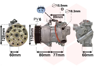 Airco compressor Van Wezel 5300K626