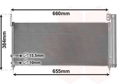 Airco condensor Van Wezel 53015702