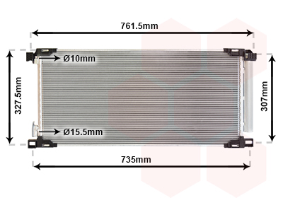 Airco condensor Van Wezel 53015704