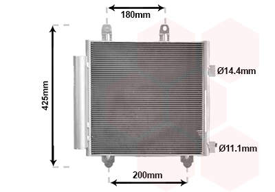 Airco condensor Van Wezel 53015705