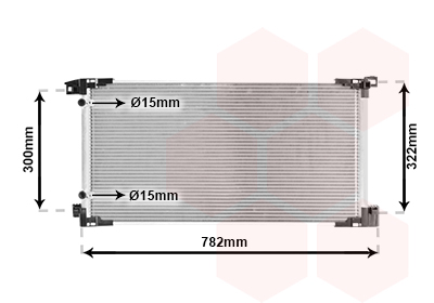 Airco condensor Van Wezel 53015710