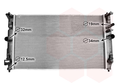 Radiateur Van Wezel 54012704