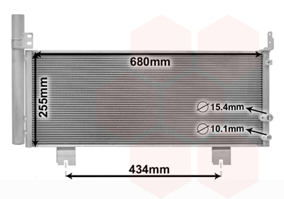 Airco condensor Van Wezel 56015701