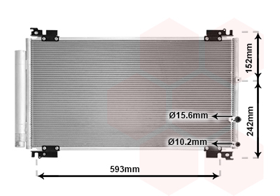 Airco condensor Van Wezel 56015702