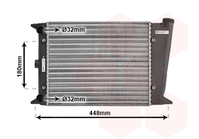 Radiateur Van Wezel 58002001