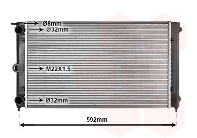 Radiateur Van Wezel 58002011