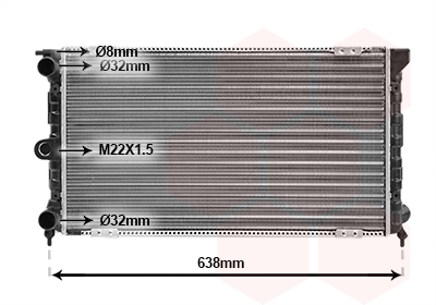 Radiateur Van Wezel 58002018