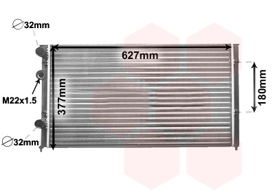 Radiateur Van Wezel 58002027