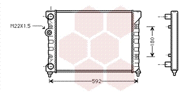 Radiateur Van Wezel 58002029