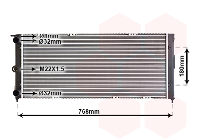 Radiateur Van Wezel 58002037