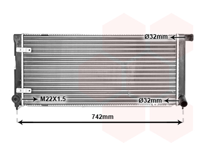 Radiateur Van Wezel 58002042