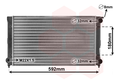 Radiateur Van Wezel 58002045