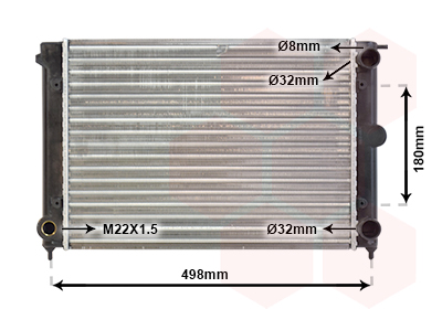 Radiateur Van Wezel 58002047