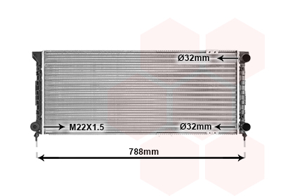 Radiateur Van Wezel 58002066