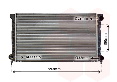 Radiateur Van Wezel 58002071