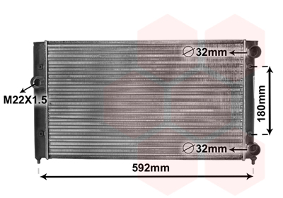 Radiateur Van Wezel 58002099