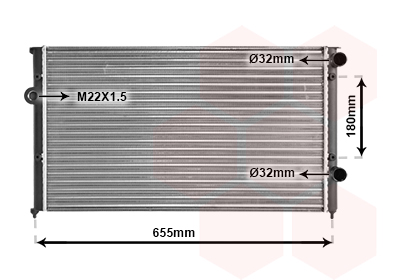 Radiateur Van Wezel 58002102