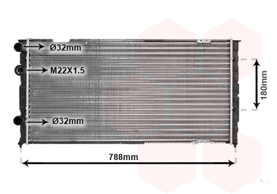 Radiateur Van Wezel 58002103