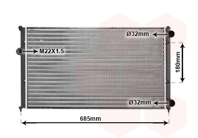 Radiateur Van Wezel 58002116