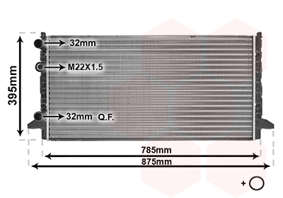 Radiateur Van Wezel 58002121