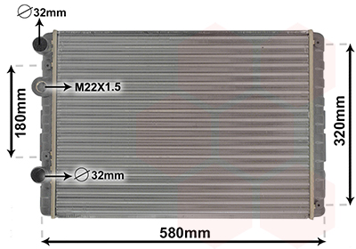 Radiateur Van Wezel 58002130